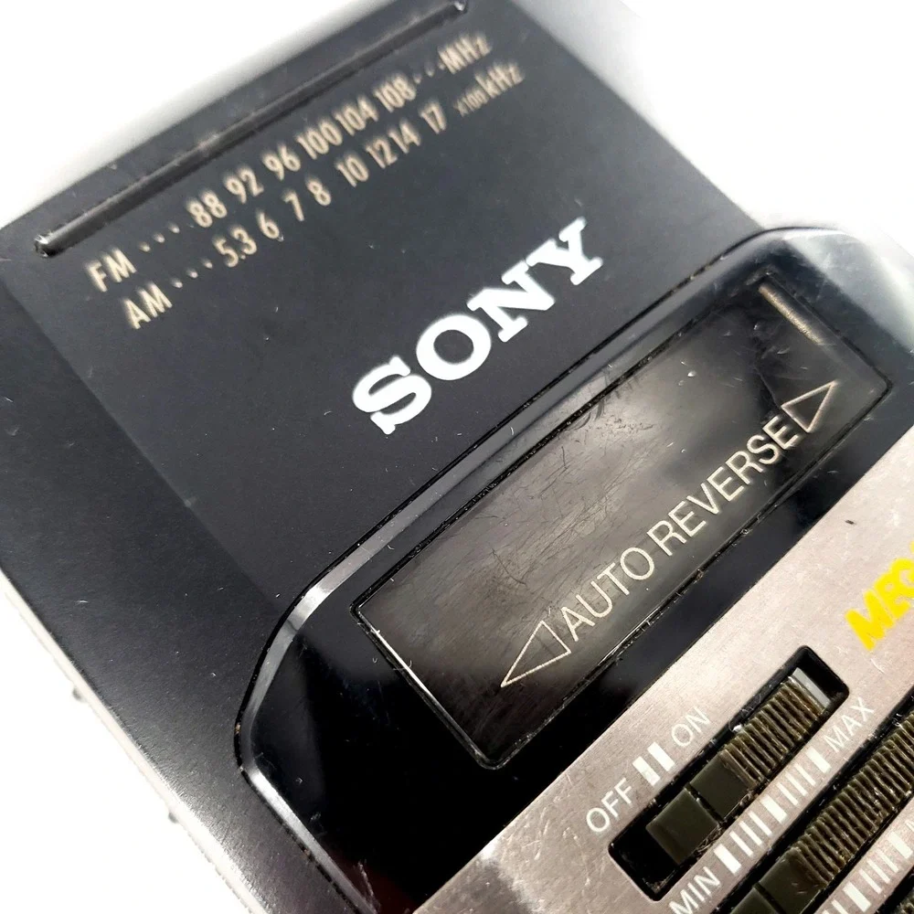 Sony Walkman WM-AF50 Portable AM/FM Cassette Player w/ New Belt Installed Tested